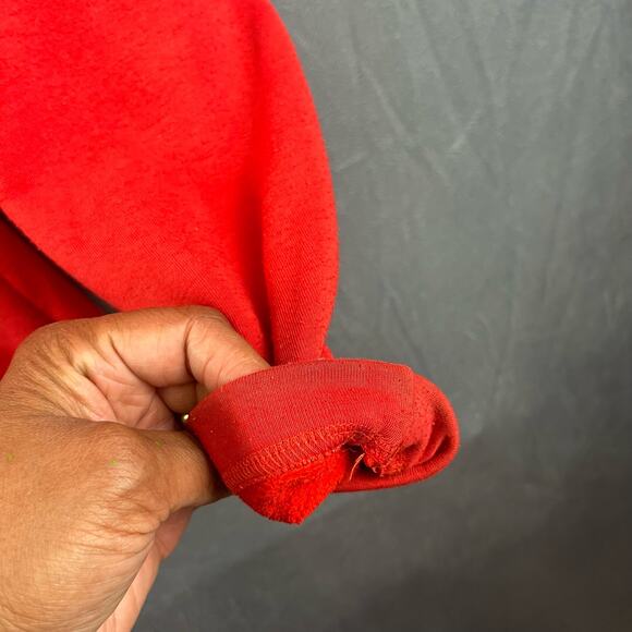 Women's Small Heavyweight Burton Fleece Performance Hood Jacket Red Full Zip Y2K - Picture 9 of 16